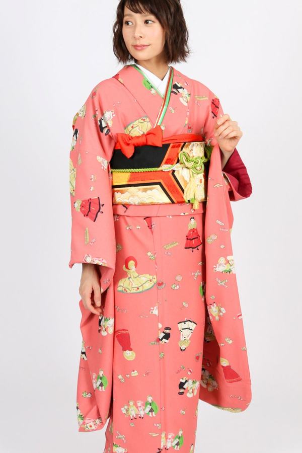 総柄 ピンク　身長150cm～165cm